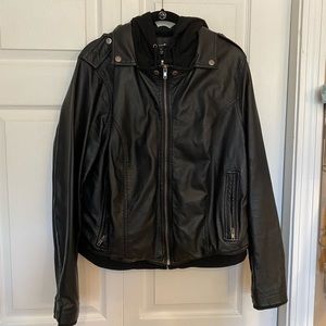Torrid black faux leather jacket